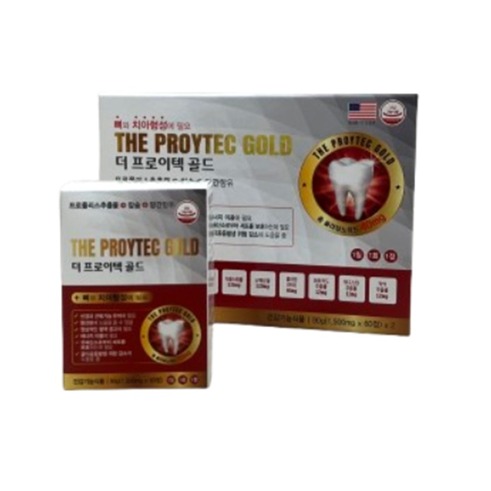 더 <b>프로이텍</b> 골드 120정(4개월) 치아건강 잇몸건강 칼슘 <b>프로</b>폴리스 망간험유  50개  120정