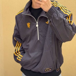 아디다스 맨유 맨체스터 유나이티드 테라스 아이콘 하프 지퍼 집업 아노락 바람막이 자켓 JN2825