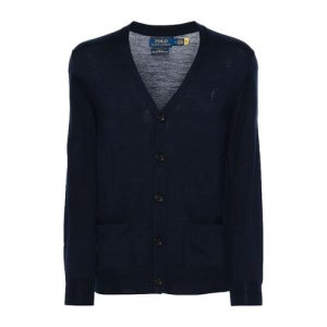 랄프로렌 버튼 프론트 V넥 가디건 710946144001 HUNTER NAVY