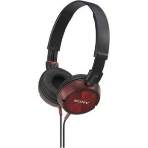 소니 헤드폰 MDR ZX300 온이어 스튜디오 레드 278924