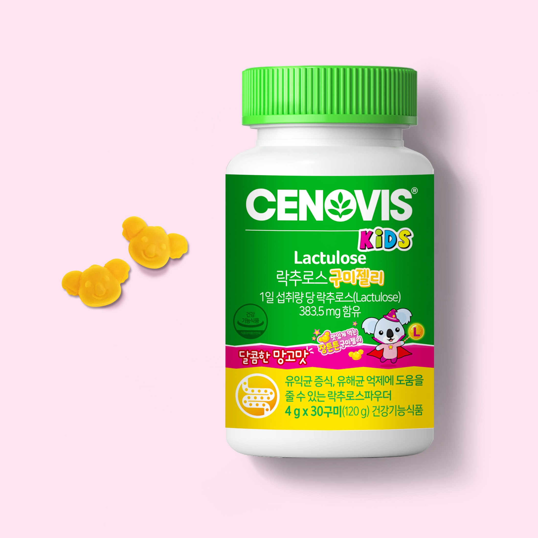 세노비스 키즈 <b>락추로스</b> 구미젤리 망고맛 30구미 1개