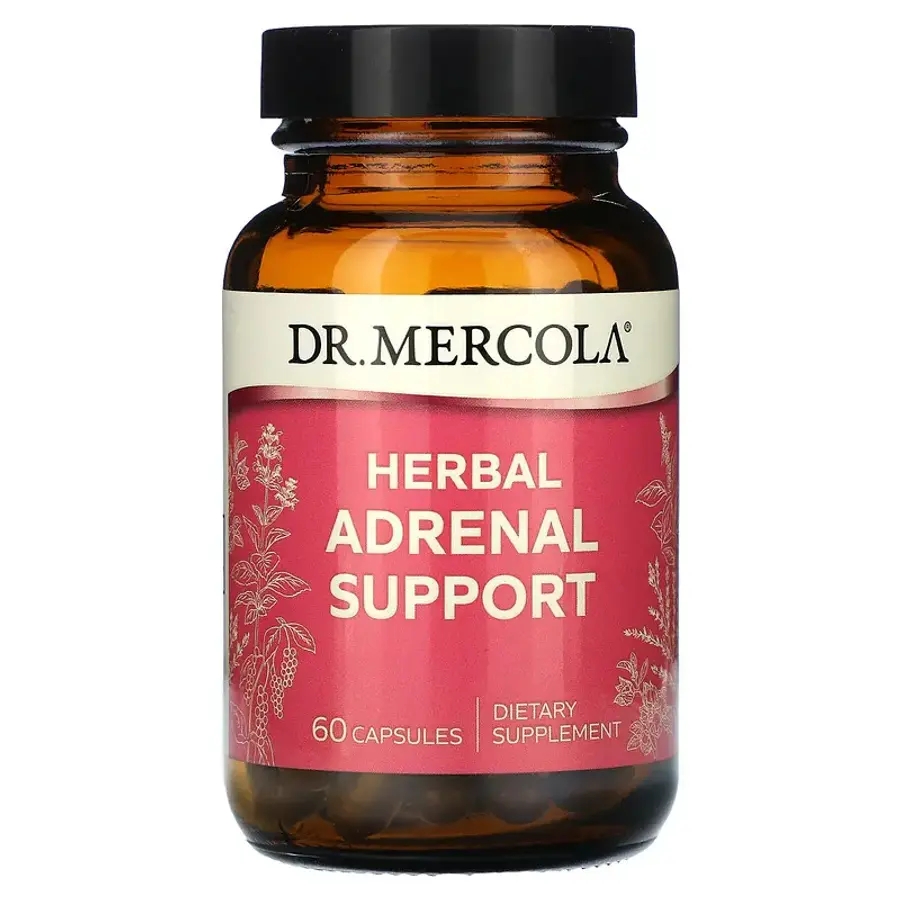 [iHerb 공식] <b>Dr. Mercola</b>, 허브 <b>부신</b> 보조, 캡슐 60정