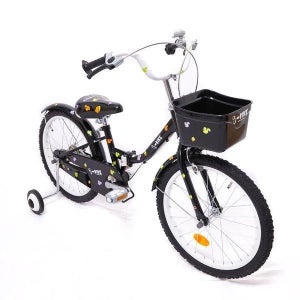 삼천리자전거 삼천리 아이바이크 45.72cm 18인치 블랙 접이식 보조바퀴자전거 체인자전거