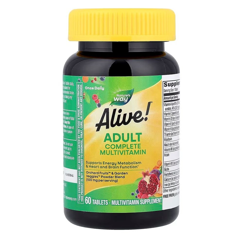 네이처스웨이 네이쳐스웨이 <b>얼라이브 데일리 에너지</b> 멀티비타민 60