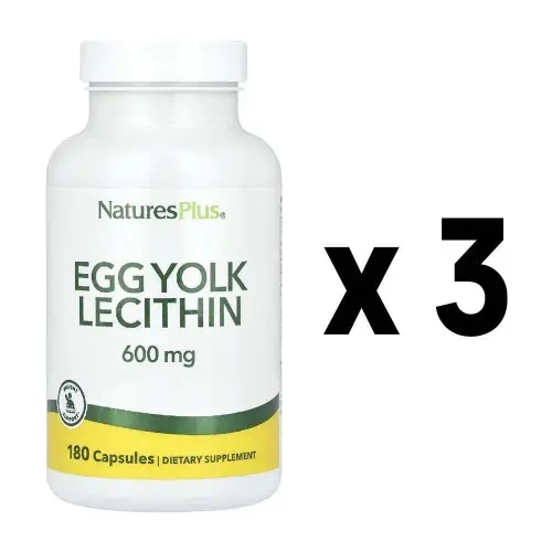 네이처플러스 <b>계란 노른자 레시틴 600mg</b> 캡슐 180정 3개