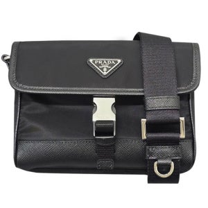 프라다 리나일론 사피아노 레더 폰 케이스 크로스백 블랙 2ZH108 2DMH F0002 더팩토리 25FW 삼각 로고 나일론 휴대폰 미니