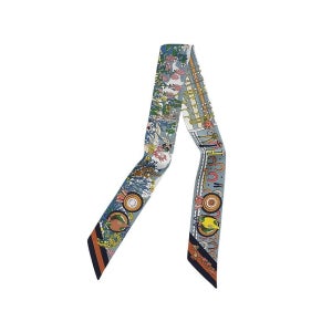 에르메스 포니 피트 스톱 Pony Pit Stop 트윌리 실크 여성 스카프 H064207S 06 H064207S 06