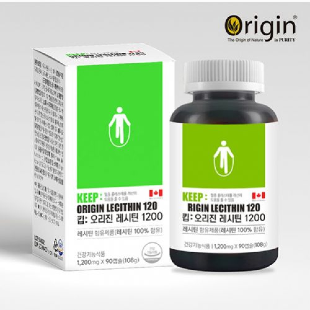 킵 오리진 <b>레시틴</b>1200 <b>1200mg</b> x 90캡슐, 1개