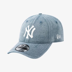 [뉴에라] MLB 뉴욕 양키스 스노우 워싱 데님 언스트럭쳐 볼캡 라이트 블루 14881501