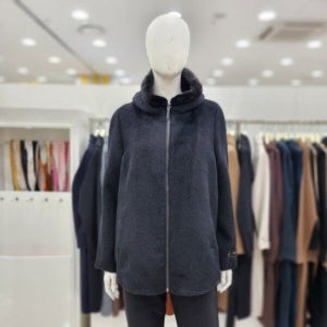 겨울 자켓 23신상 모달 알파카 밍크털100% 안감 누빔 코트DW0WCH0300_US
