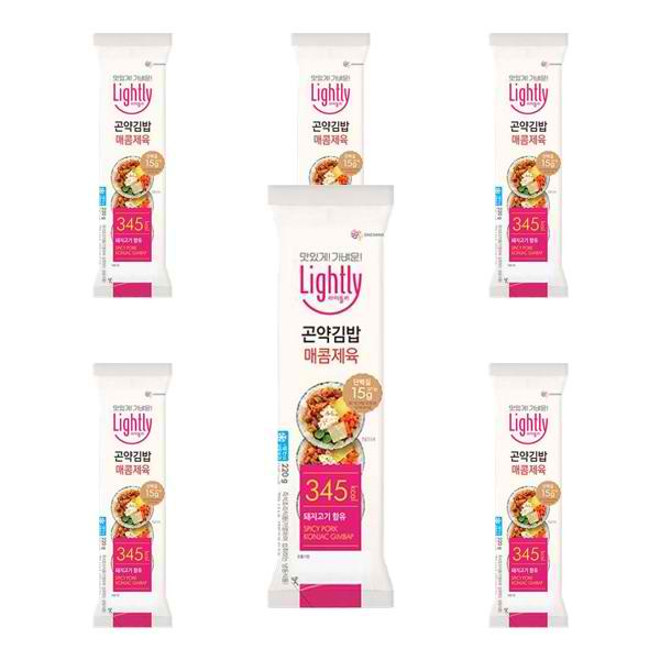 대상 <b>라이틀리</b> 매콤제육 곤약김밥 220g, 1개