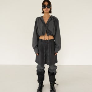 [에스이오] HOODED SHIRT GRAY SEO25FSH01GR