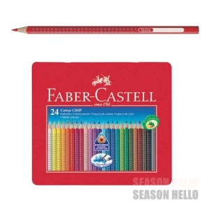 파버카스텔 그립색연필 틴 24색 남아선물 색연필세트 어린이색연필