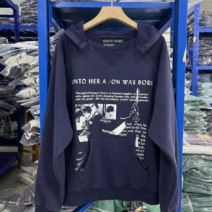 ERD UNTO HER A ON WAS BORN 프린팅 washed sweat hoodi 후드 맨투맨 티셔츠 [스트릿 편집샵 람스]