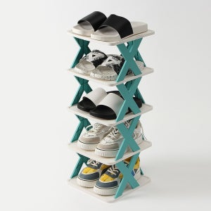 프리 신발수납장 5단 다용도 슈즈랙 옷방 정리대 신발진열장 현관신발장 조립식신발장 조립식신