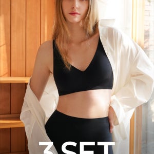 컴포트 액티브웨어 에어리 후크형 스포츠나시 브라 3매입 SET 스포츠탑브라