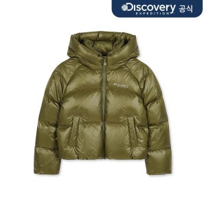 디스커버리 키즈 여아 엘리아 글로시 다운 숏패딩 (N/OLIVE)