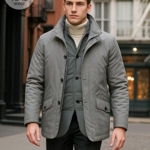 [에디션] 라이너 탈부착 2WAY 구스다운 패딩점퍼 (NED4KP1601)