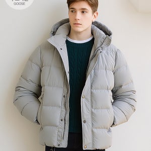 [에디션] 후드 탈부착 구스다운 점퍼 (NED4JP1901)