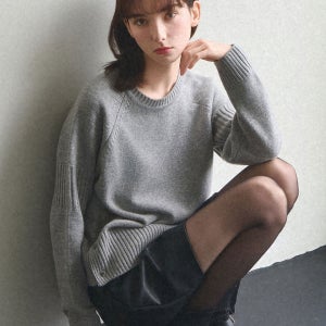 [슬로우롤리] [당일배송][울50%] Cozy lambswool knit - Gray