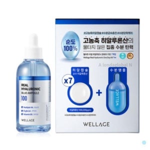 [하프클럽]웰라쥬 리얼 히알루로닉 블루 100 앰플 + 원데이키트