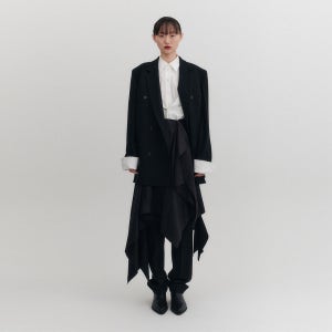 [잉크] 트랜스포머블 더블 브레스티드 블레이저 - 블랙