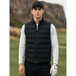 [맥케이슨]  남성 스트레치 경량 구스다운 베스트 블랙 MDM4DV601BLK