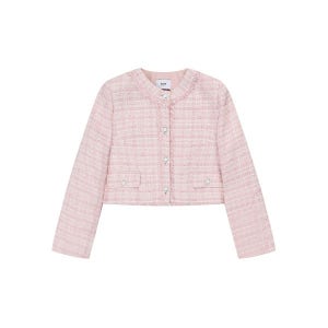 [에꼴드파리]  라운드넥 트위드 버튼 자켓_RB33WJAE13Z