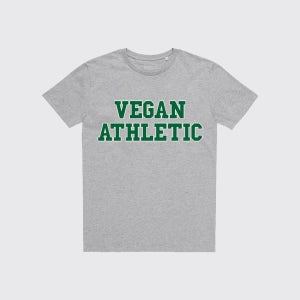 VEGAN ATHLETIC T-SHIRT HEATHER GREY,IDEA 아이디어 티셔츠