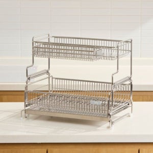 스테니 식기건조대 2단 올스텐 확장형 스테인리스 싱크대 주방용