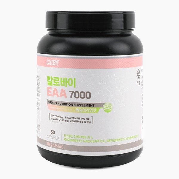 칼로바이 EAA 7000 필수 아미노산 보충제 복숭아라임맛 500g 1개