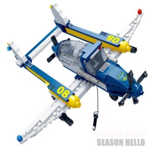 반바오 경찰 수상비행기 장난감비행기블럭 레고비행기블럭 비행기완구