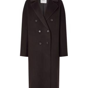 [헤지스 여성] 캐시미어 블렌디드 핸드메이드 더블 롱코트 브라운 HSCO5DC02W2