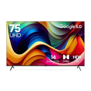 루컴즈 75인치 4K UHD LED 120Hz 구글OS TV T7505CUG 스탠드포함 벽걸이형 크롬캐스트 기사방문설치 상하좌우조절