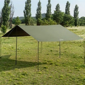 기타 카즈미 렉타타프 캠핑 차광막 텐트 그늘막 타프 카키