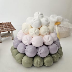 오색 꿀떡 클레이 모형떡 오브제, 클레이백도씨