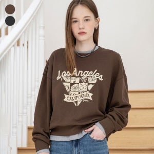 [롯데백화점] 게스 진 여성 그래픽 쭈리 세미 크롭 맨투맨(OP4K5432) LE1220316270