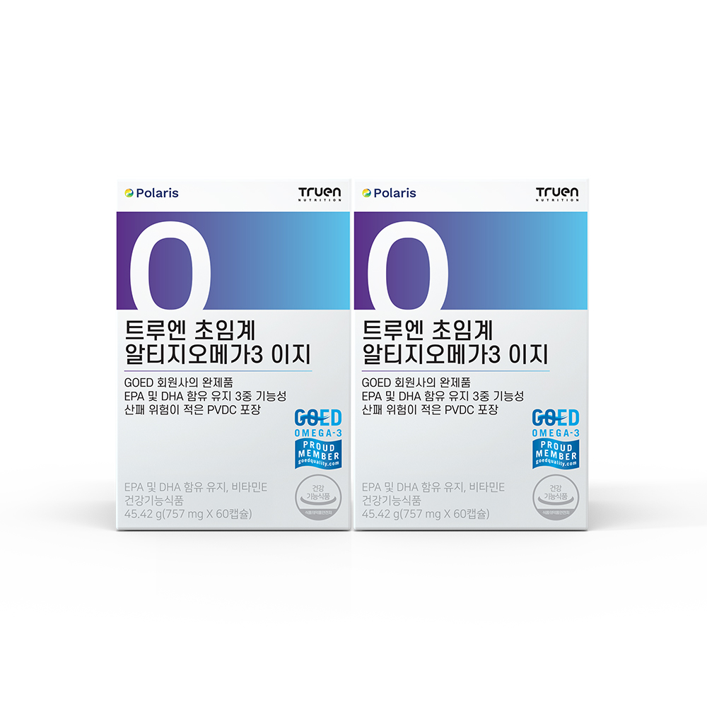 트루엔 초임계 <b>알티지오메가3</b> 폴라리스 <b>이지</b>  2개  60정