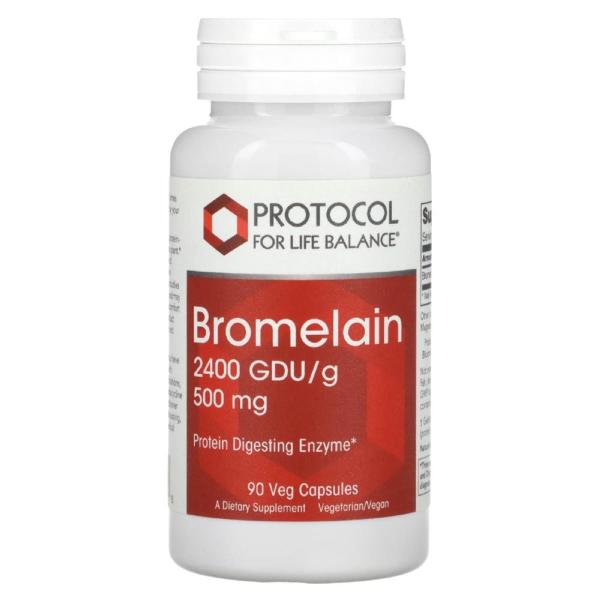 <b>프로토콜포라이프발란스</b> 브로멜라인 2400GDU 500mg 베지캡슐 90정