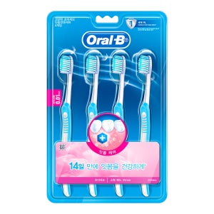 오랄비 고탄력 초미세모 칫솔 (잇몸) (4입)