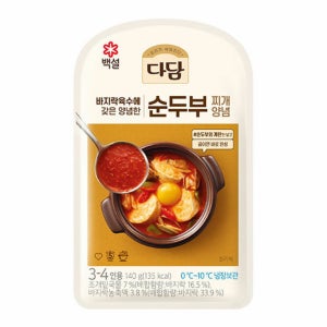 CJ 백설 다담 순두부찌개 양념 (140G)