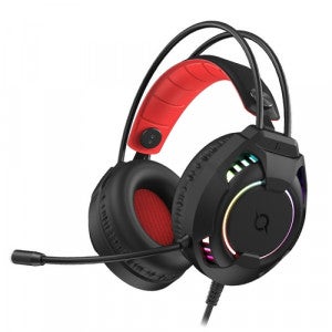 COX V800 가상 7.1 ENC RGB 진동 게이밍 헤드셋 (화이트)