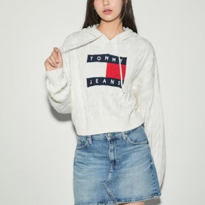 타미진스 센터 플래그 케이블 후디 T32E7KTO43TWT1YBH