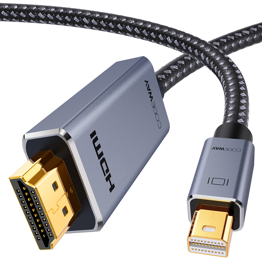 코드웨이 Mini DP to HDMI 1.4 케이블 1.5m, 1개