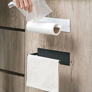 무타공 부착식 키친타올 걸이 주방 키친타월 꽂이 수건 행주 거치대