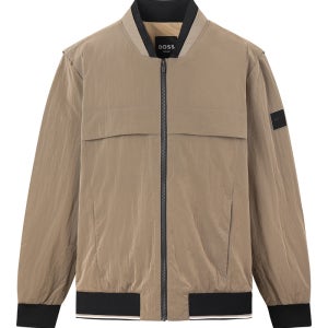 보스골프 패디드 집업 자켓 MAN CAMEL