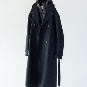 [벨리에] 레거시 멜톤 트렌치 코트 - 웨일 블랙 BDJWCT02-WB