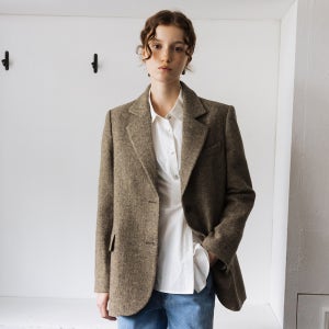 [앤유] 탁 클래식 테일러드 울 자켓 (Brown)