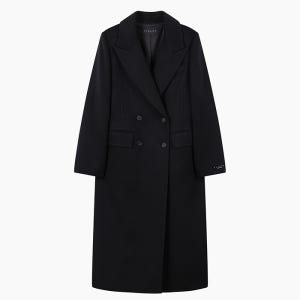 [시슬리]2025 WINTER 캐시미어 테일러드 더블 롱 코트 SACT35561BK