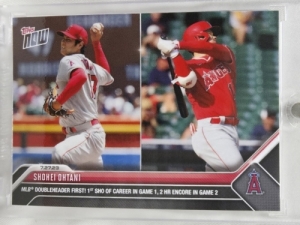 2023 TOPPS NOW 탑스 나우 오타니 쇼헤이 첫 완봉승 연타석 홈런 더블헤더 MLB 야구 카드